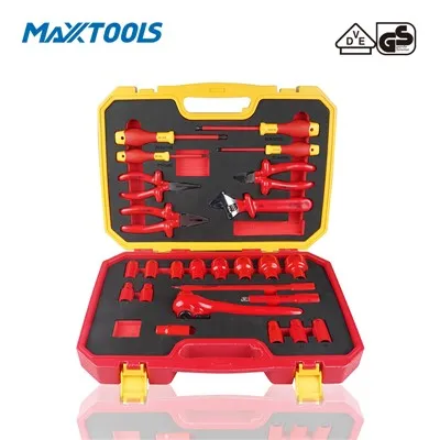 Набор инструментов VDE из 25 предметов с изоляцией